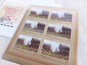 Самая красивая деревня Кимжа Мезенского округа появилась на почтовых марках .